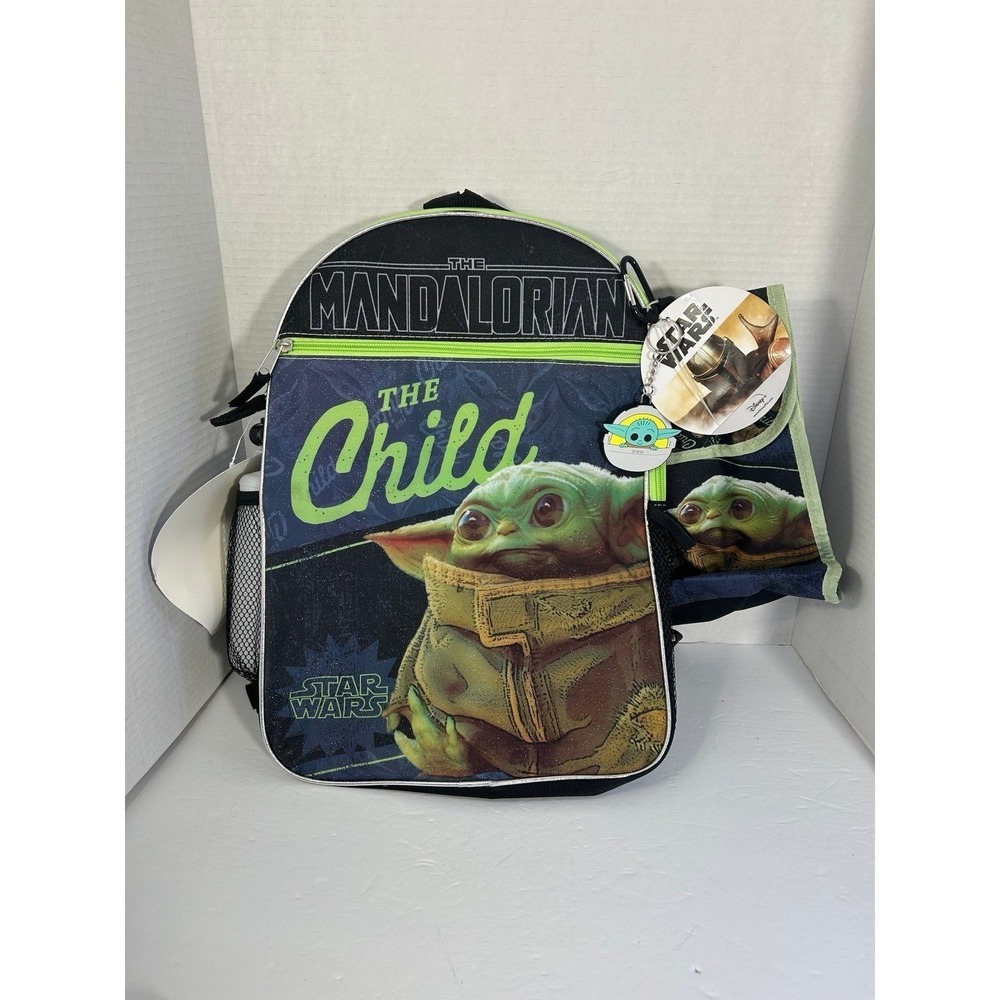 Star‎ Wars the Mandalorian The Child 16" backpack 5 Piece set NEW Movies